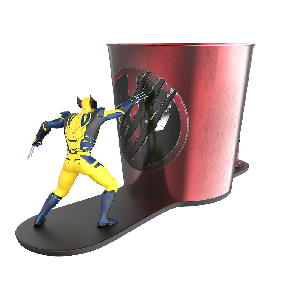 Deadpool and Wolverine Popcorn Bucket with Figures