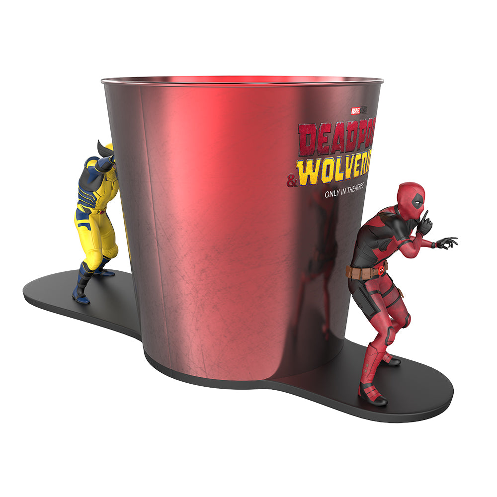 Deadpool and Wolverine Popcorn Bucket with Figures