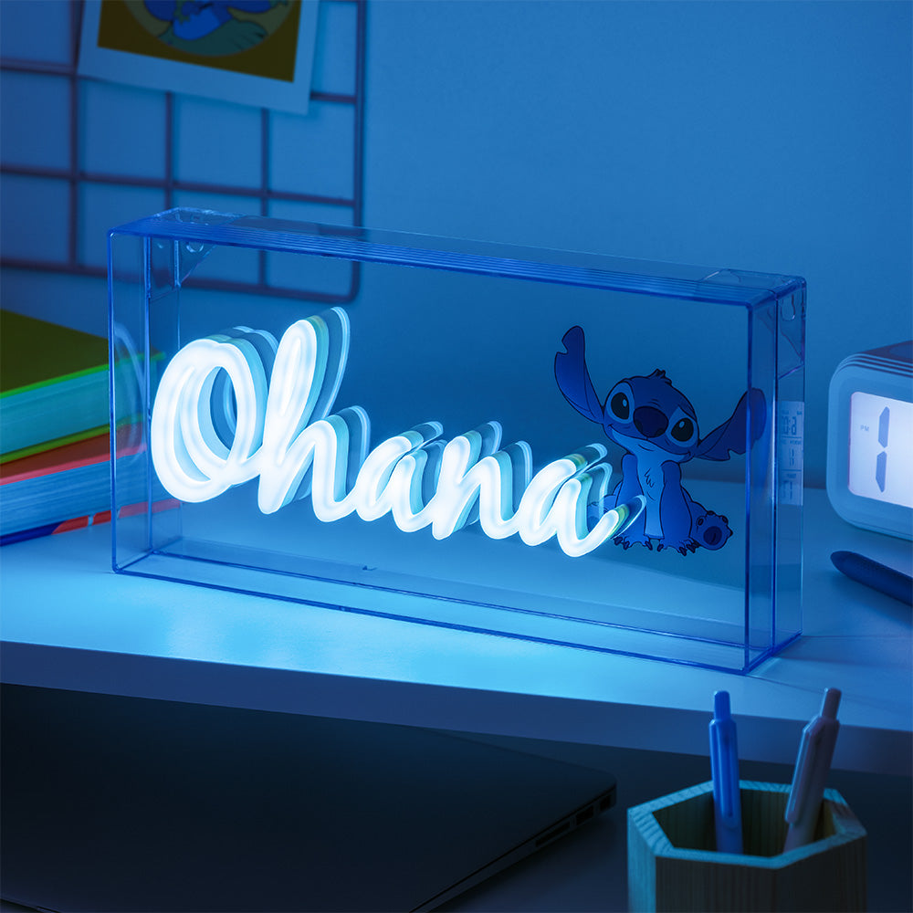 Lilo & Stitch: Stitch Ohana LED Neon Light