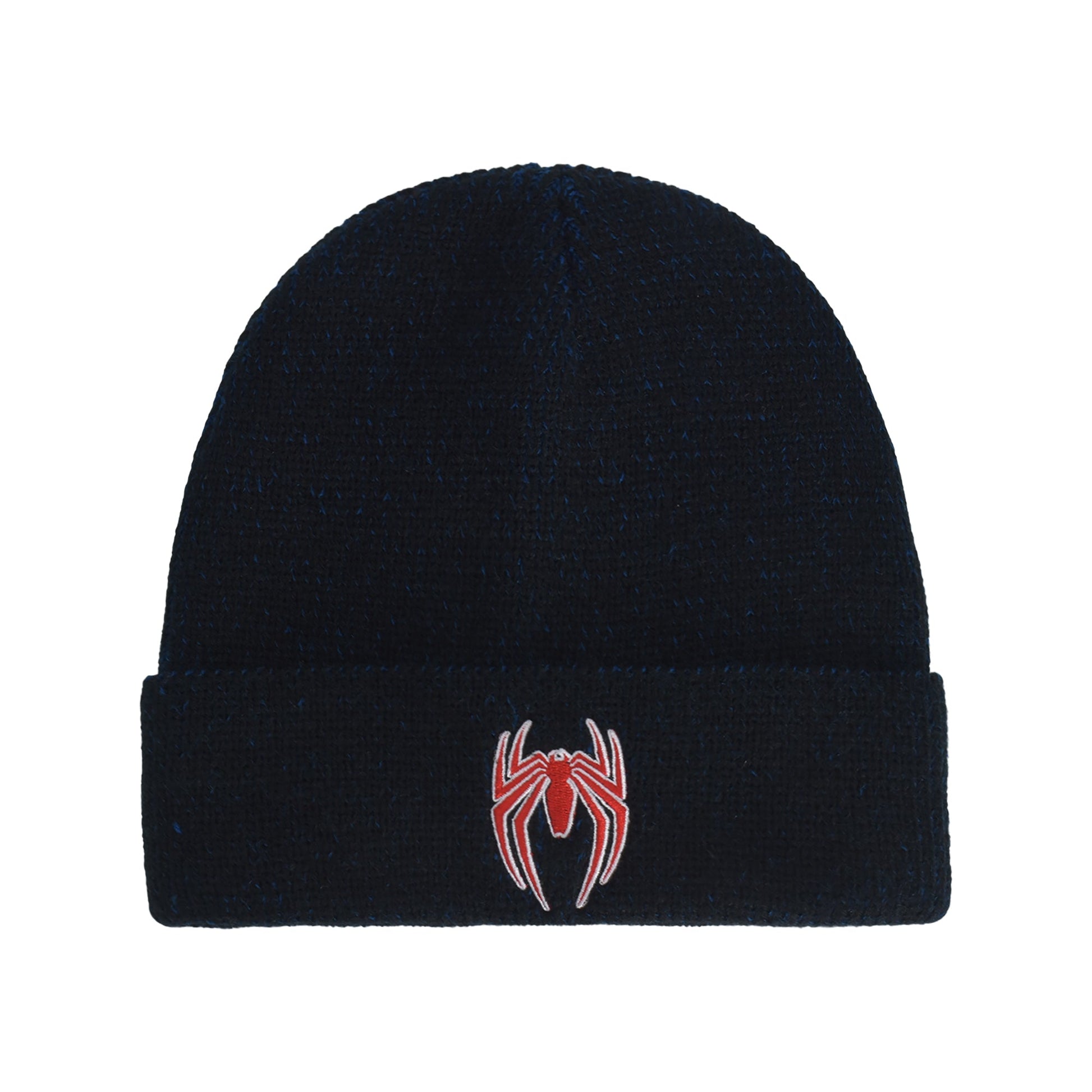 Spider-Man Brand New Day Game Logo Beanie in blue with red logo