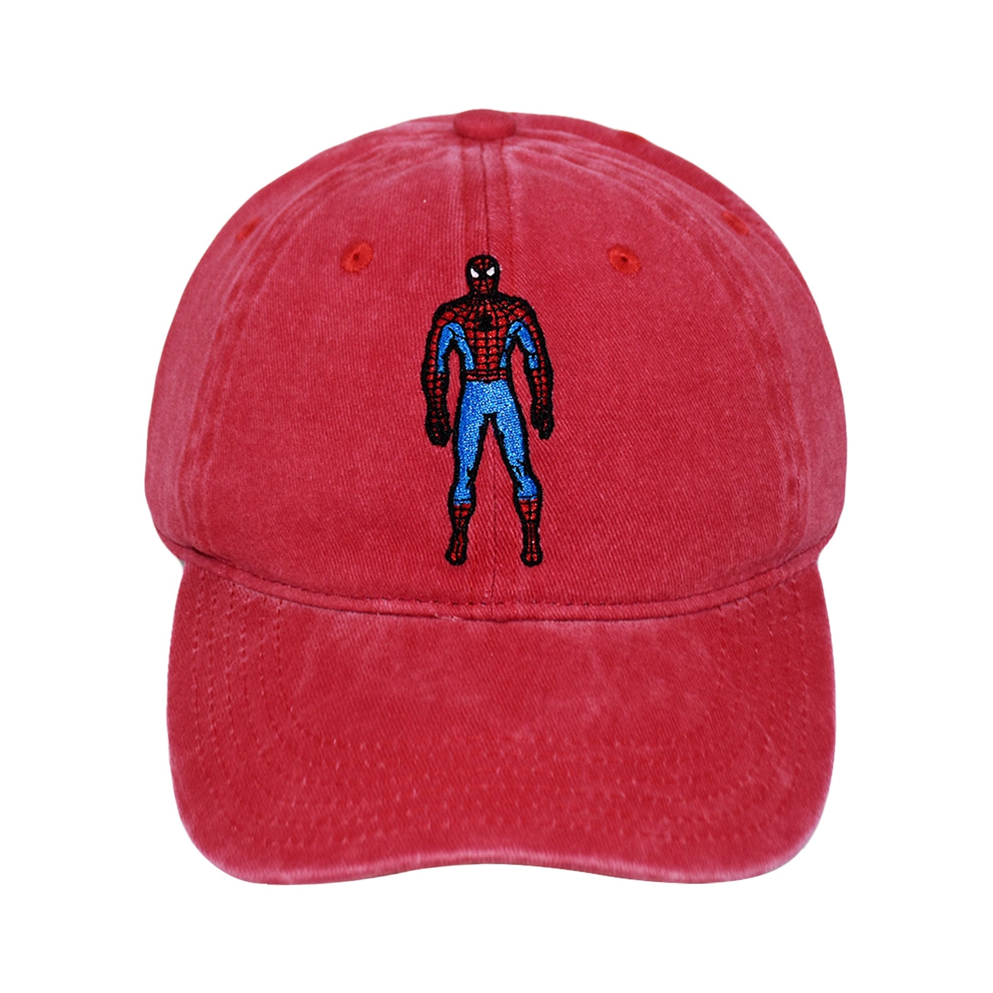 Adjustable buckle closure on the back of the Marvel baseball cap