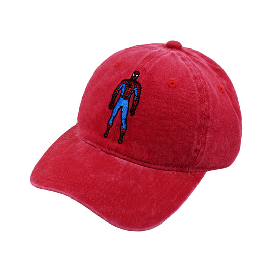 Front view of Spider-Man Brand New Day cotton dad hat with icon