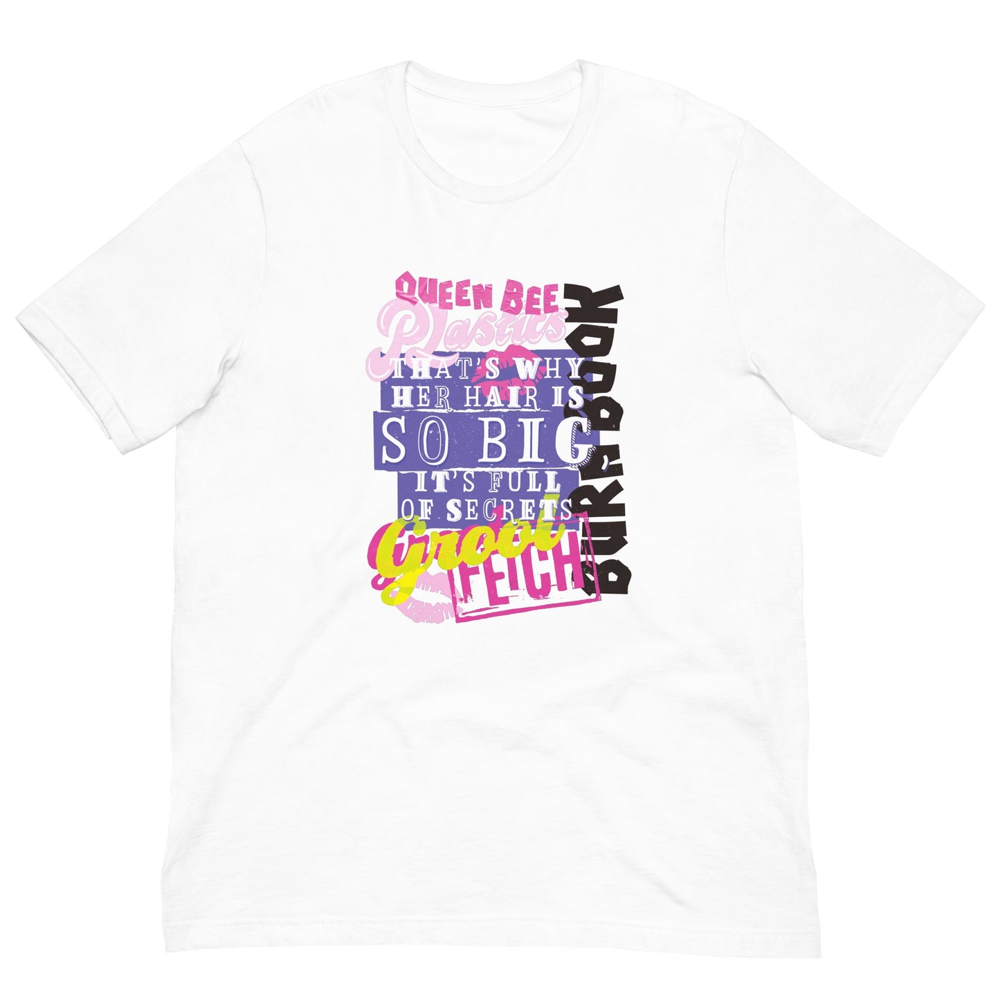 Mean Girls Iconic Phrases Adult T-Shirt White