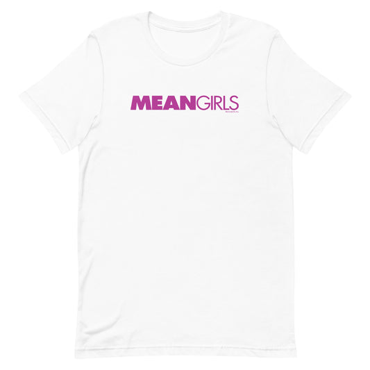 Mean Girls Logo Adult Short Sleeve T-Shirt White