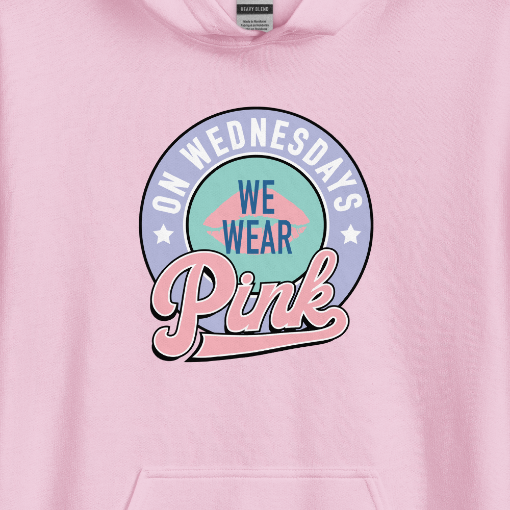 Mean Girls On Wednesdays We Wear Pink Hoodie