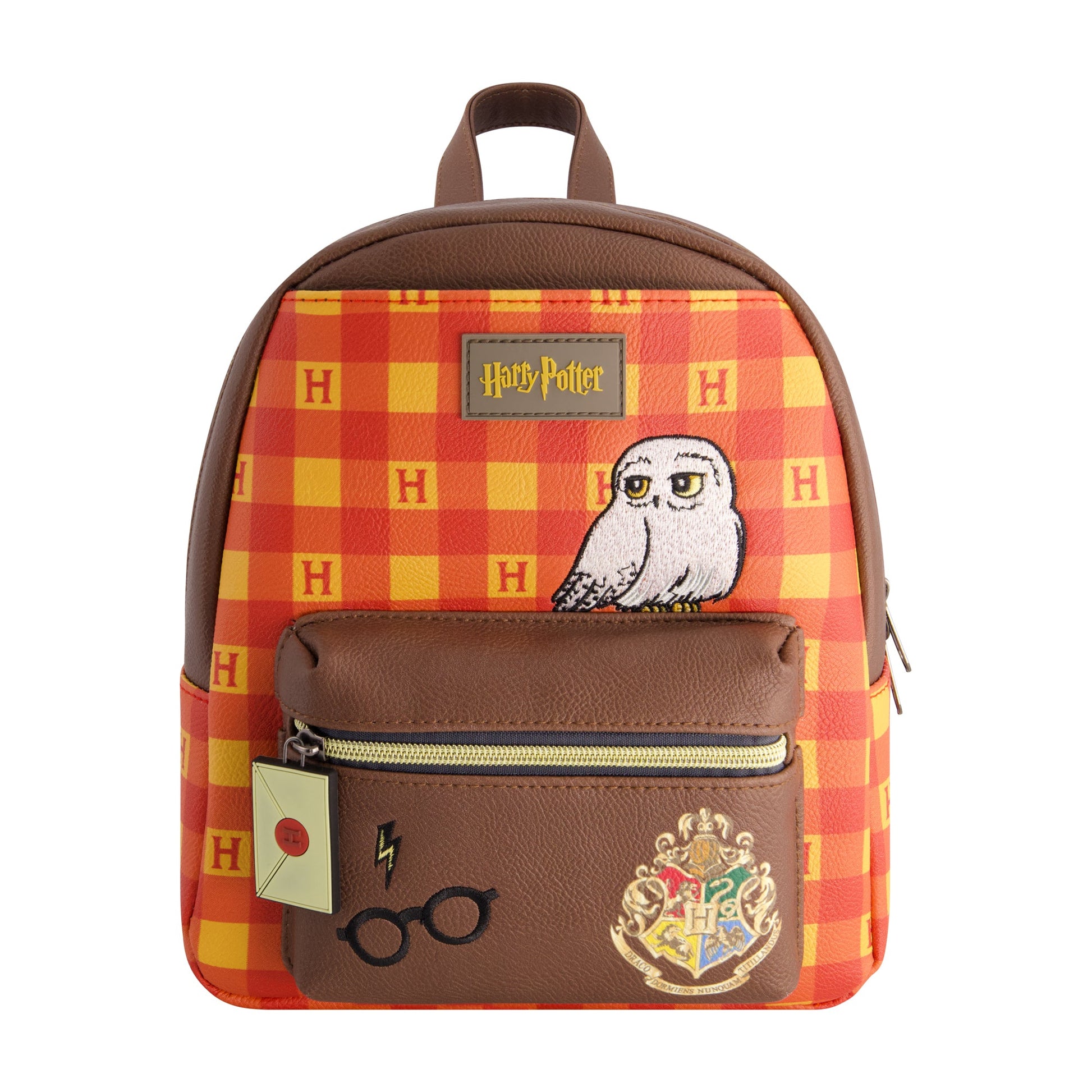 Harry Potter Plaid Hogwarts Crest Mini Backpack