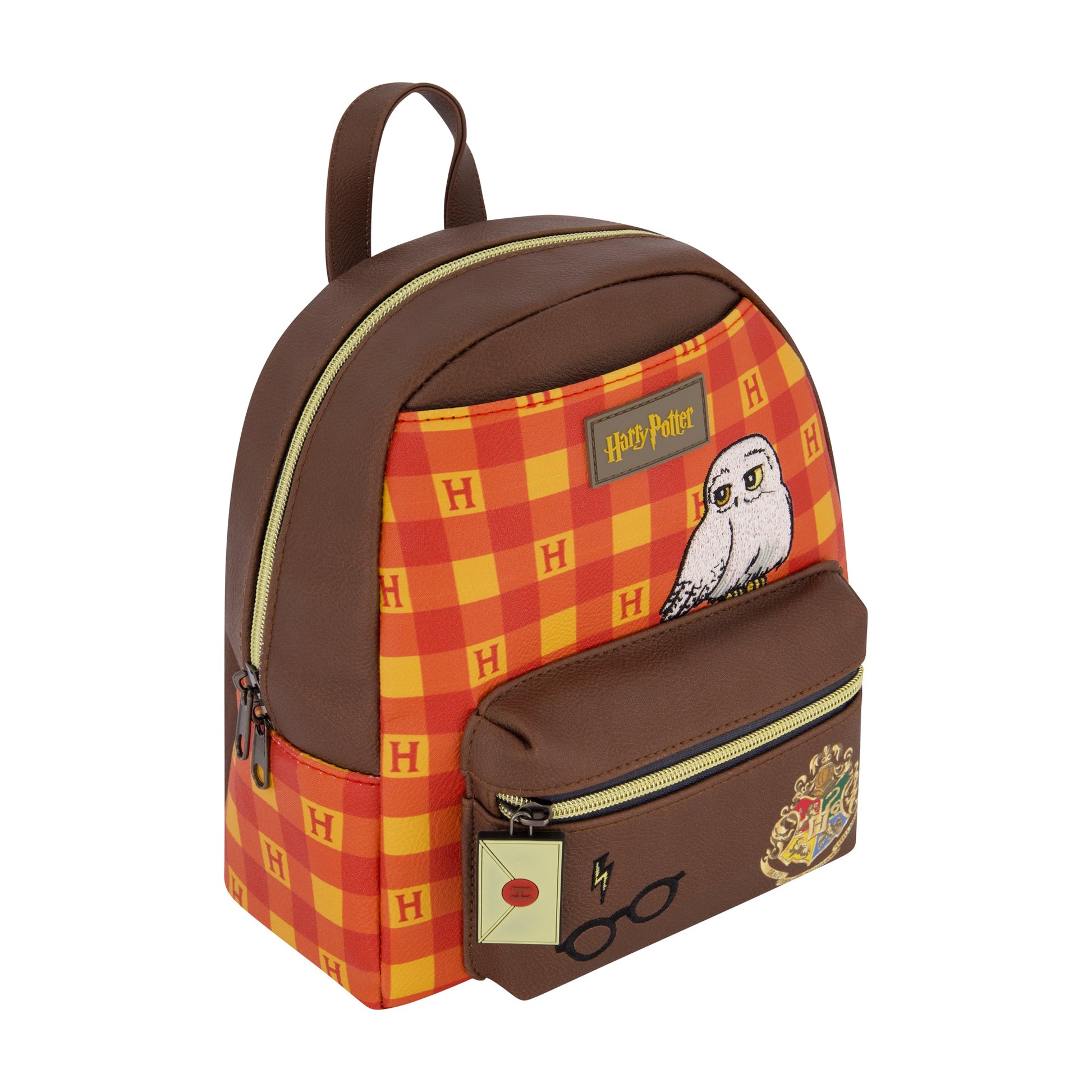 Harry Potter Plaid Hogwarts Crest Mini Backpack