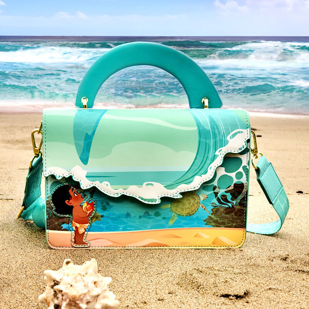 Moana 2: Ocean Wave Handle Crossbody Bag