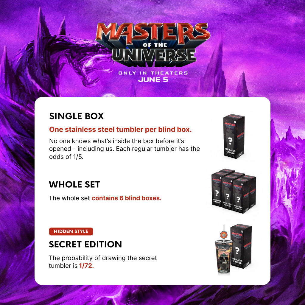 Unboxed Masters of the Universe mystery glass bottle