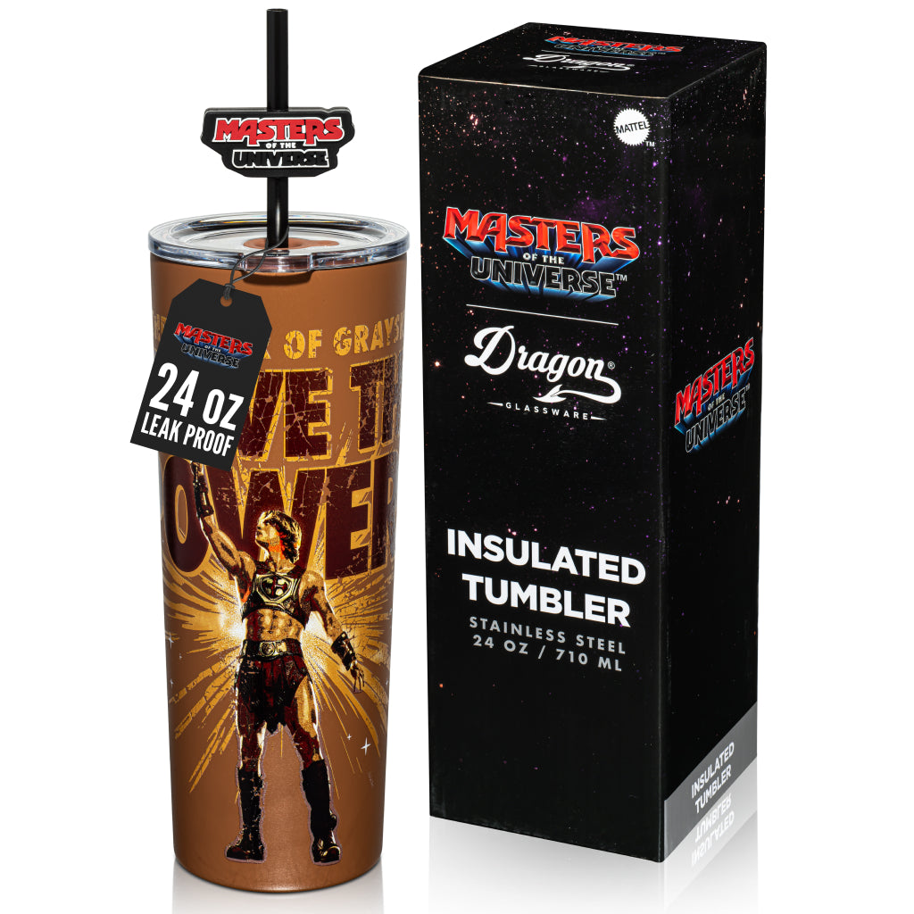 Masters of the Universe 2026 Movie He-Man I Have The Power Tumbler front view