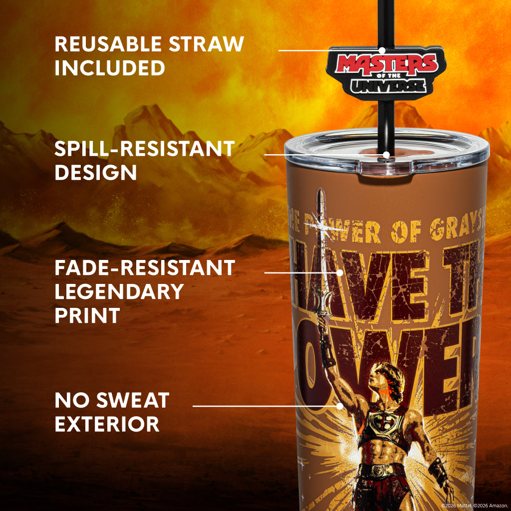 Masters of the Universe 2026 Movie I Have The Power Tumbler