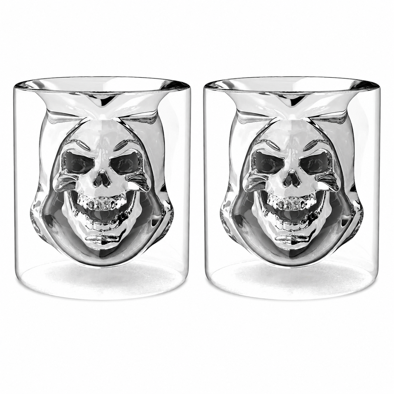 Masters of the Universe Skeletor 8oz drinking glasses set of 2