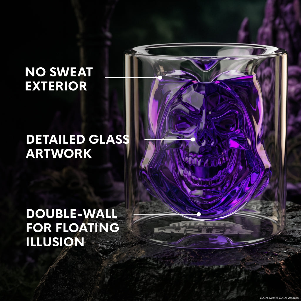 Masters of the Universe Skeletor Drinking Glasses Set of 2