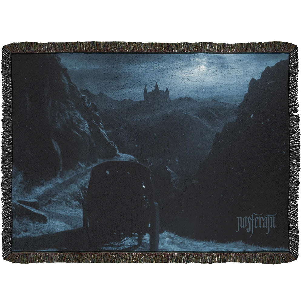 Nosferatu Castle Woven Blanket