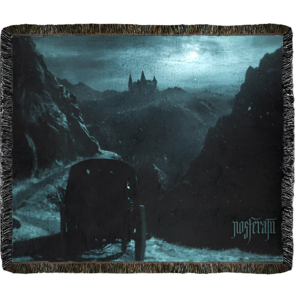 Nosferatu Castle Woven Blanket