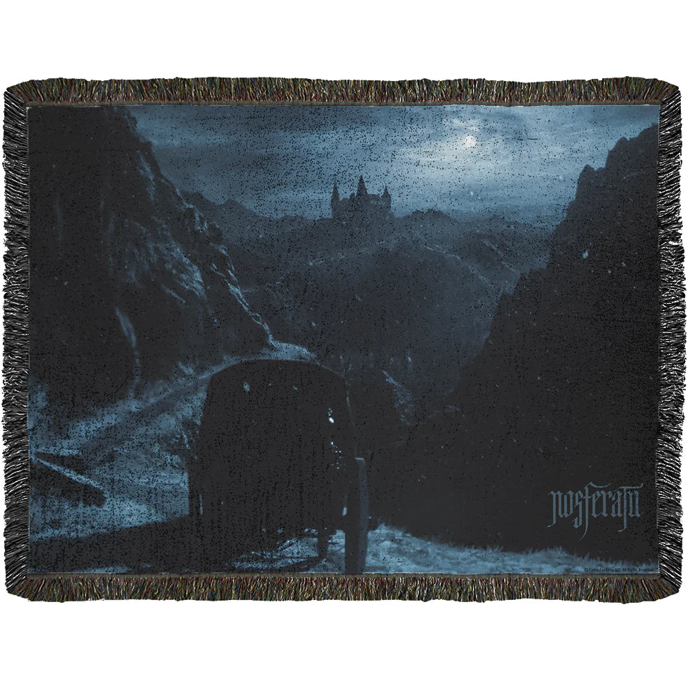 Nosferatu Castle Woven Blanket