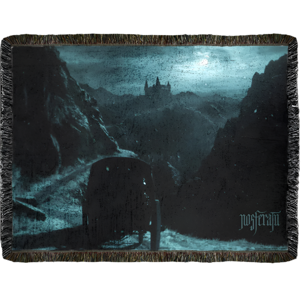 Nosferatu Castle Woven Blanket