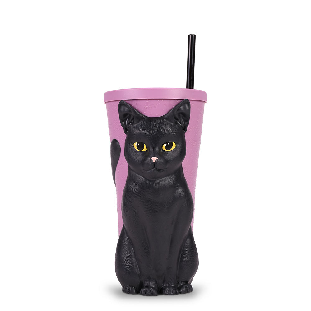 Practical Magic 2 Grippr Cup featuring a black cat silhouette design