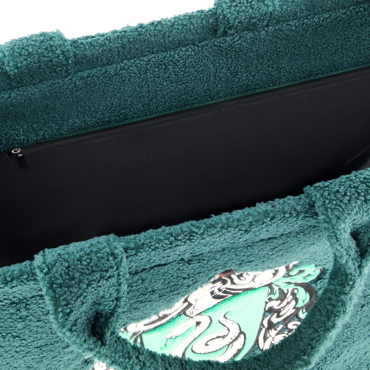 Harry Potter Slytherin Crest Sherpa Travel Tote Trolley Strap