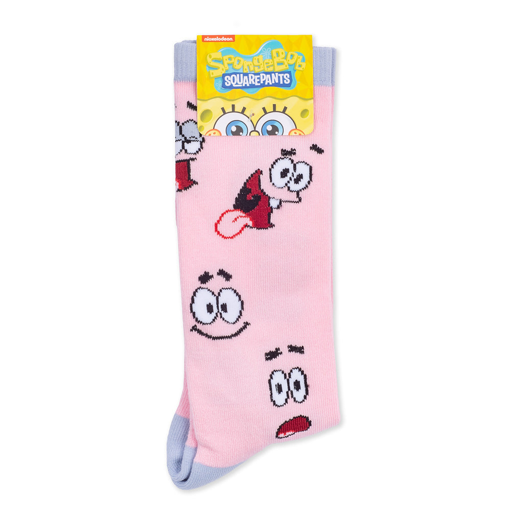 Spongebob SquarePants Patrick Funny Face Crew Socks