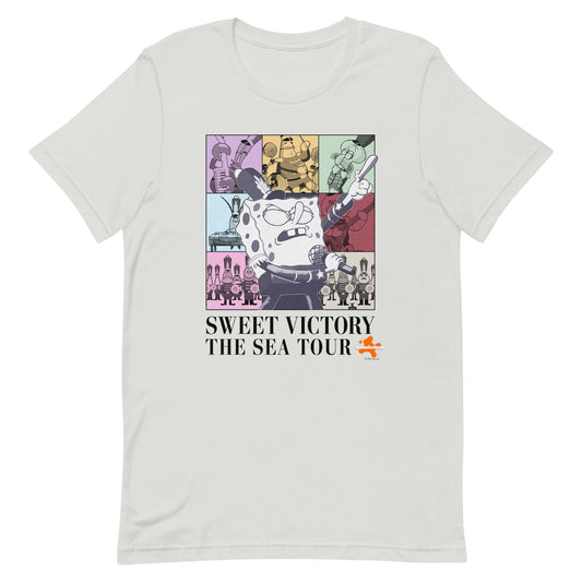 Spongebob Sweet Victory The Sea Tour Unisex T-Shirt Silver