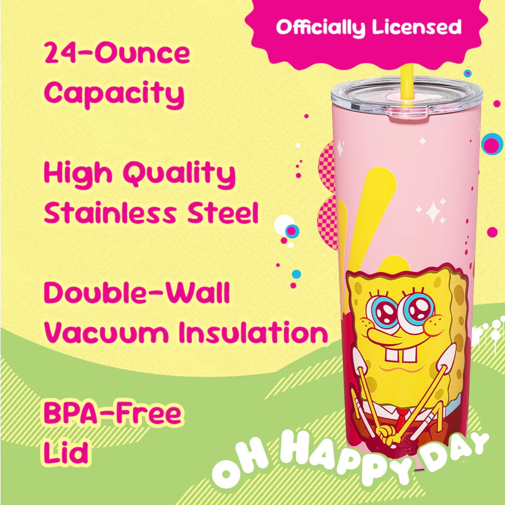 SpongeBob SquarePants Pink Tumbler - 24 oz