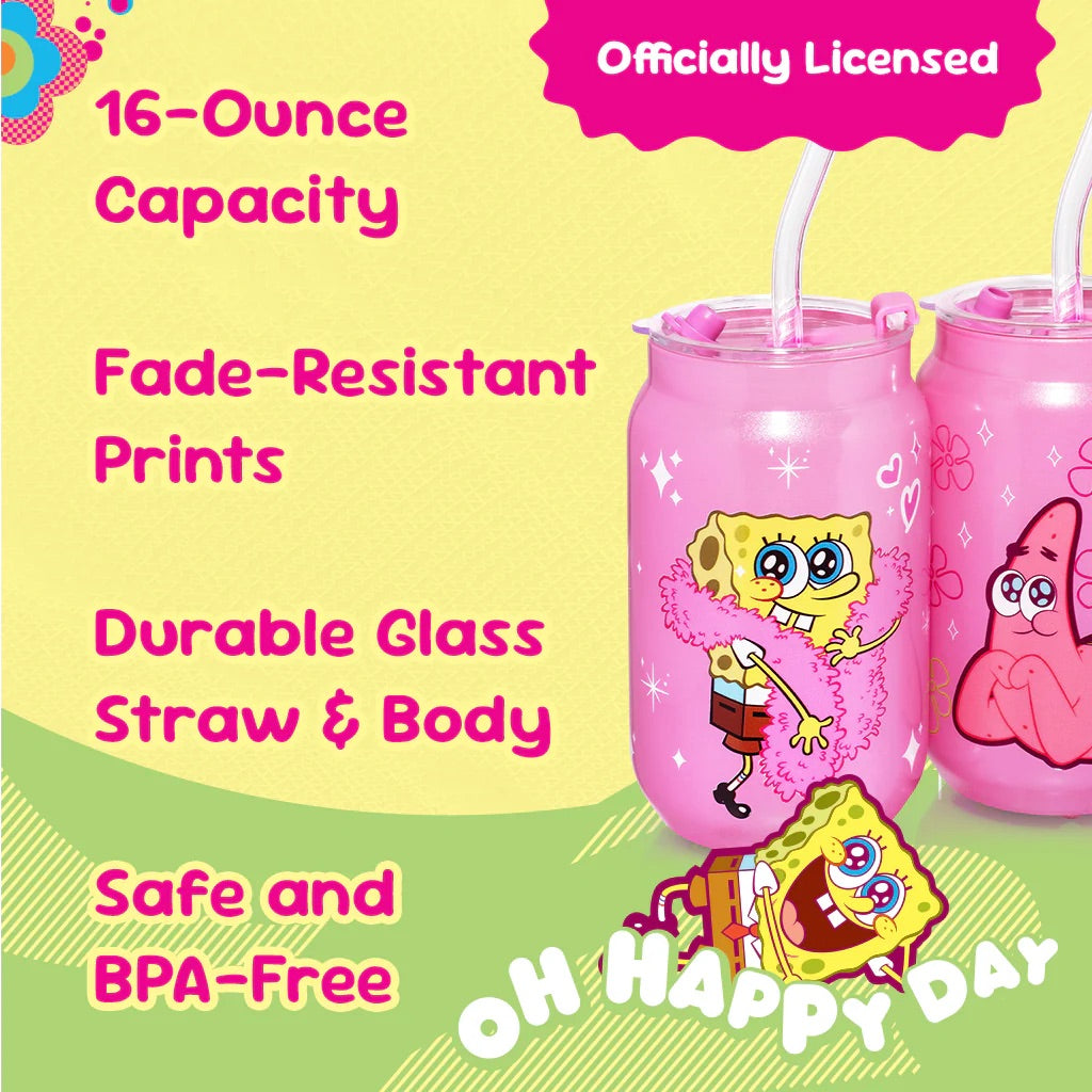 SpongeBob SquarePants Drinking Glasses - Pink