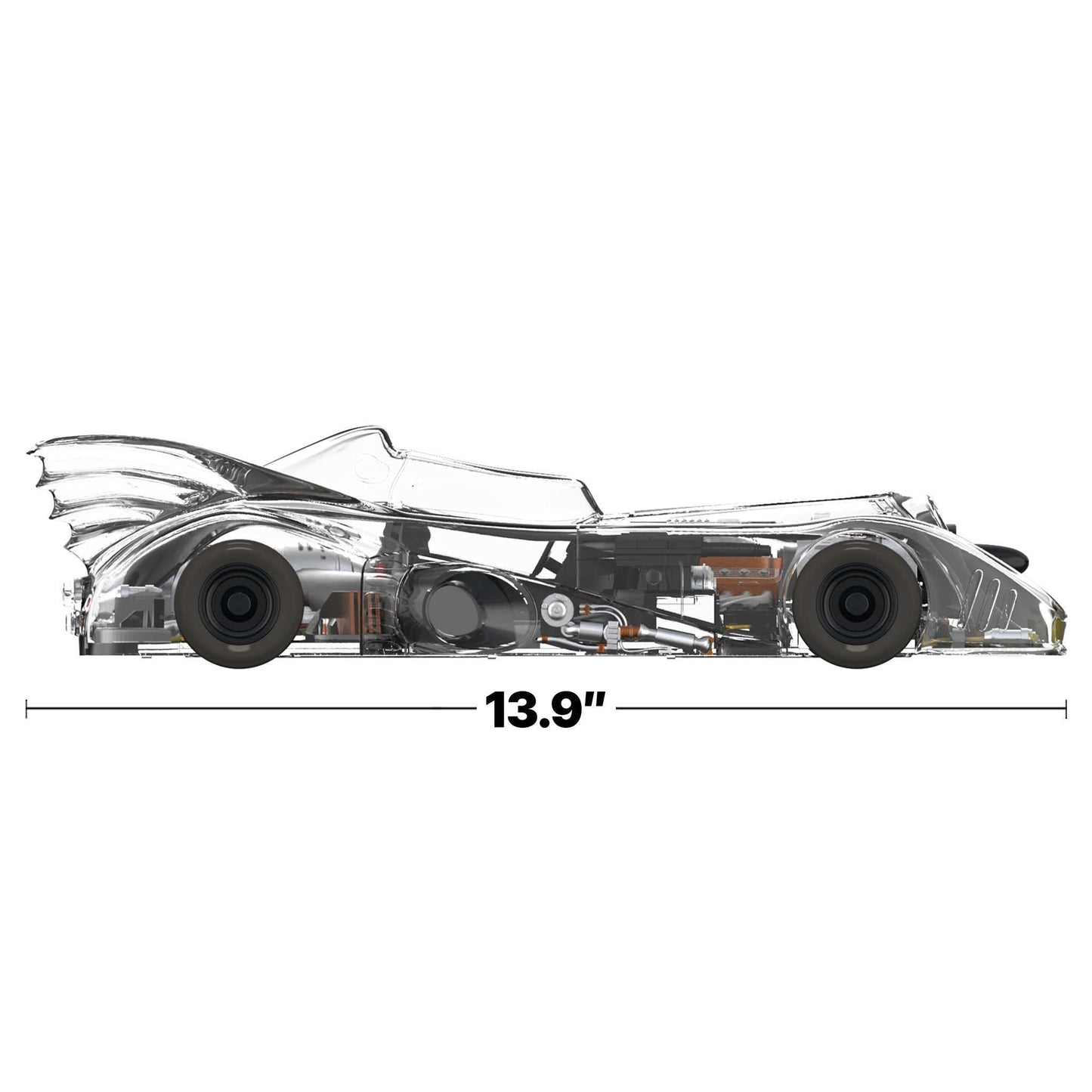 Batman Super Cyborg 1989 Batmobile Figure Clear Edition