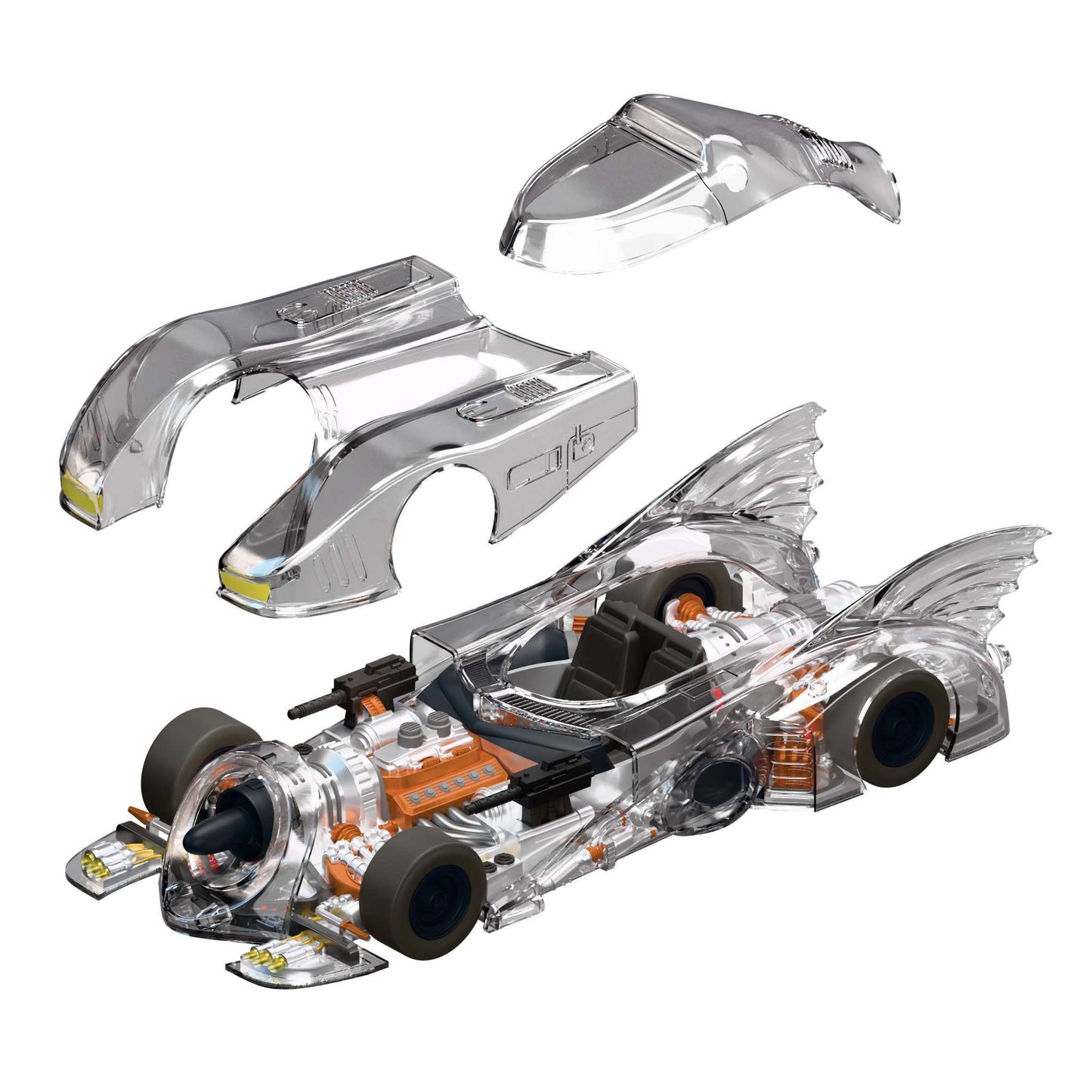 Batman Super Cyborg 1989 Batmobile Figure Clear Edition