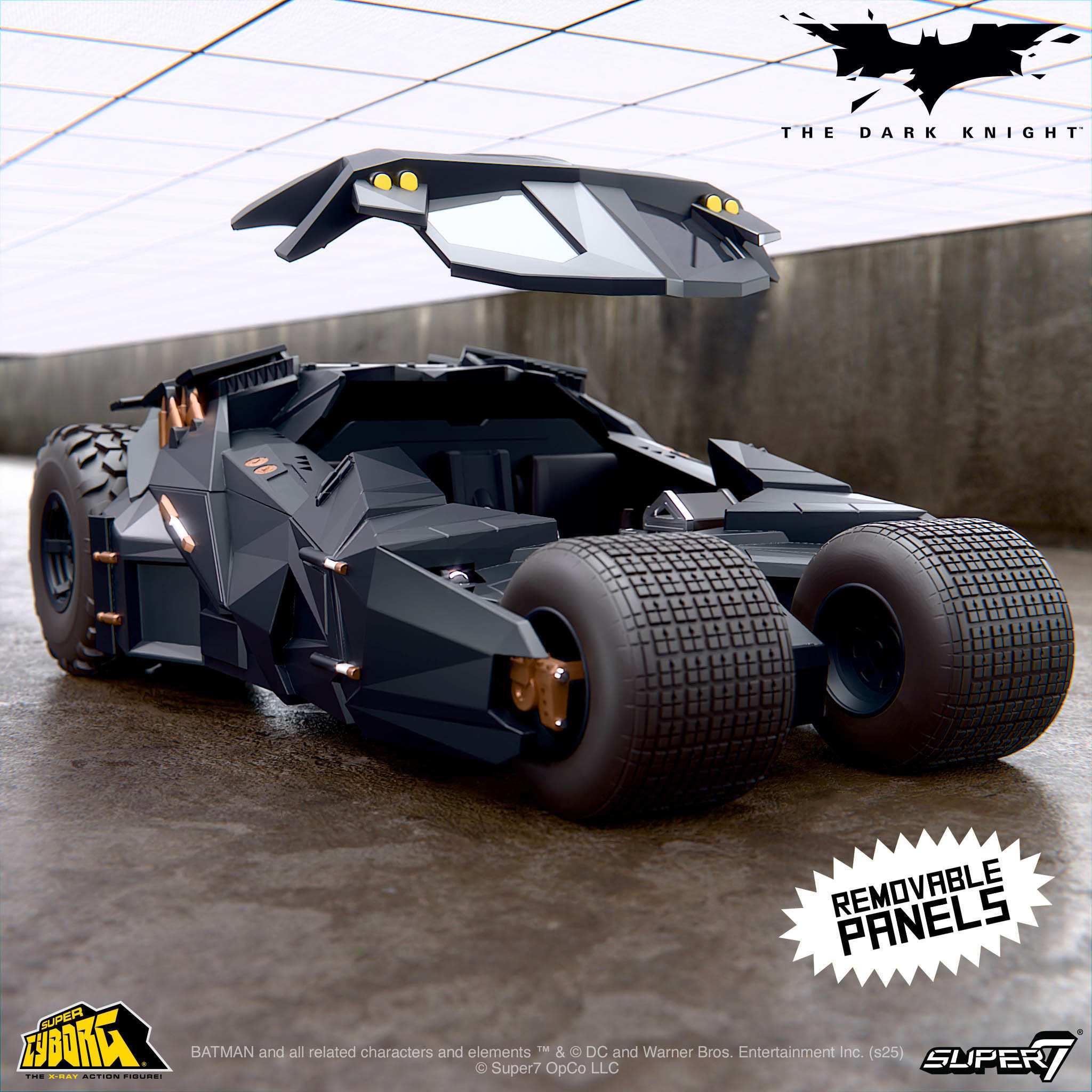 Batman Super Cyborg Batmobile Tumbler Figure | Cinemark Shop