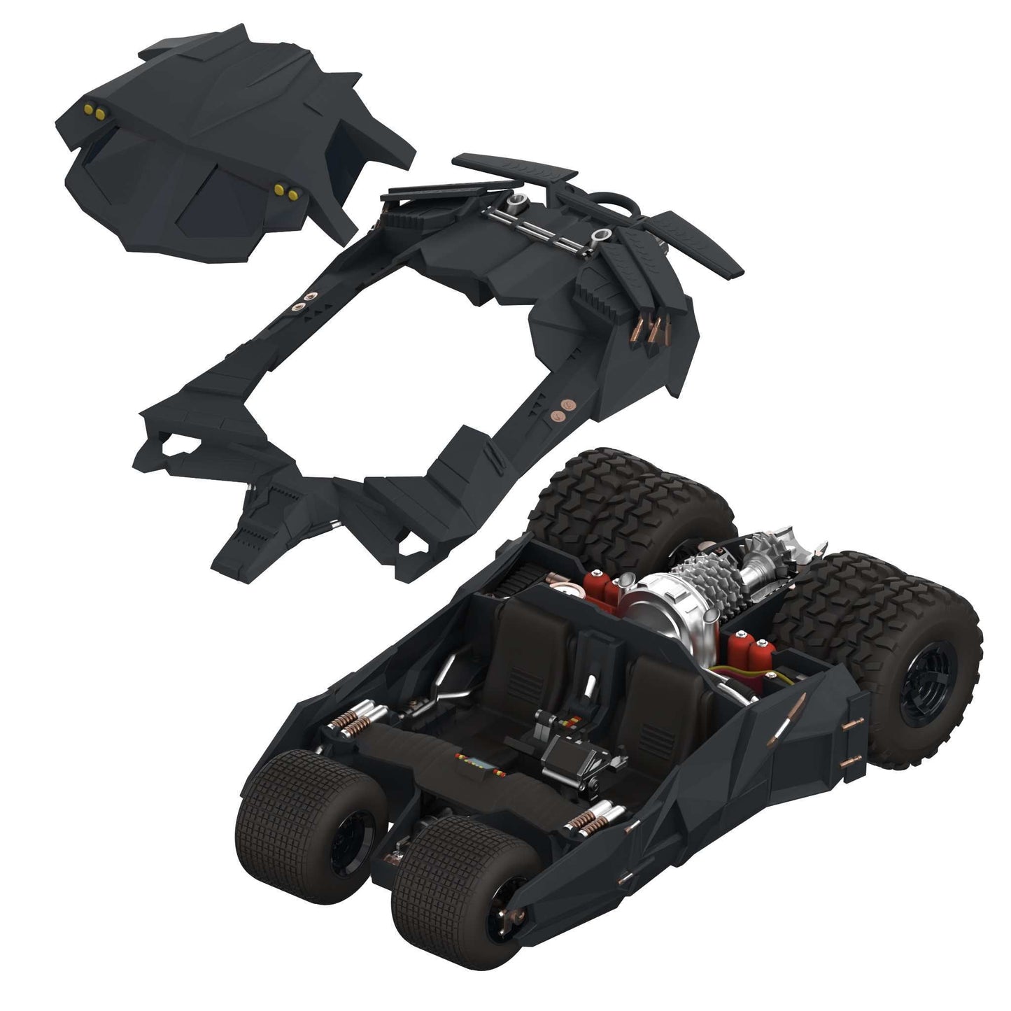 Batman Figure Super Cyborg Batmobile Tumbler Full Color