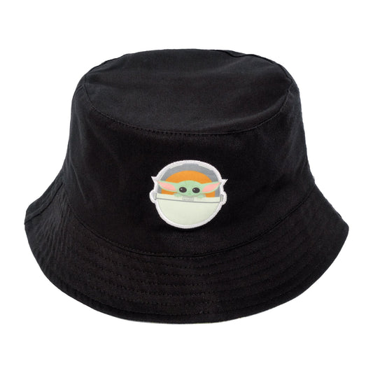 Star Wars Grogu green corduroy reversible bucket hat featuring embroidered character art