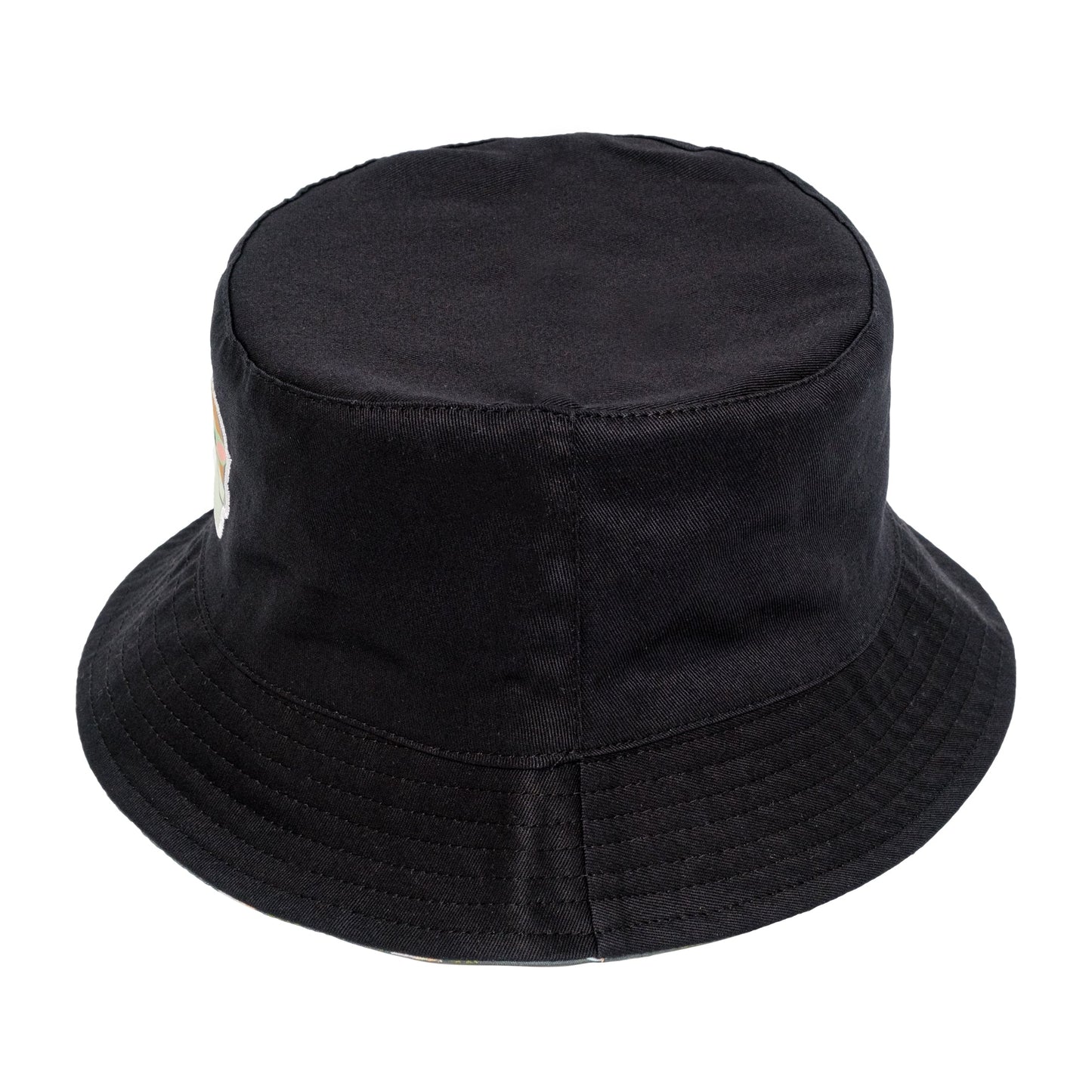 Close up of the premium embroidery of Grogu on the front of the hat
