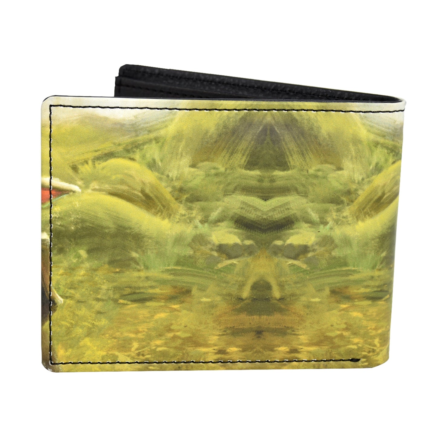 Open view of Grogu wallet showing currency pocket and card slots