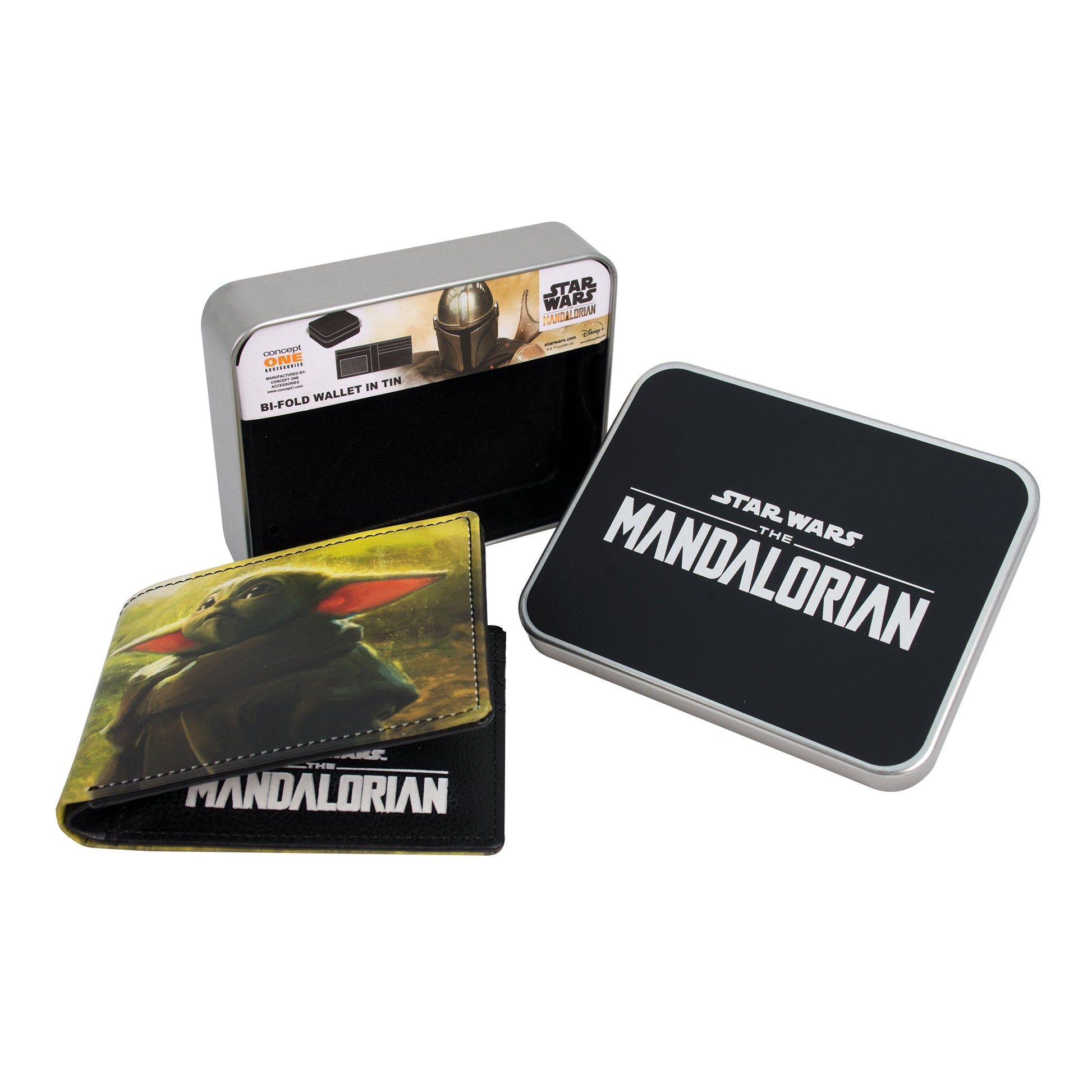 Star Wars The Mandalorian Grogu bifold wallet featuring character graphic