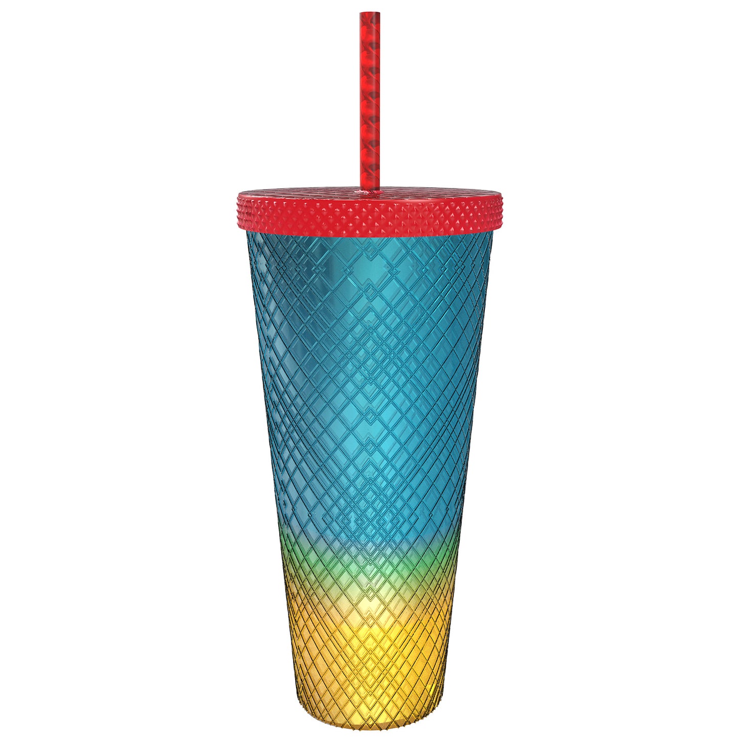 Snow White Diamond Gradient Tumbler