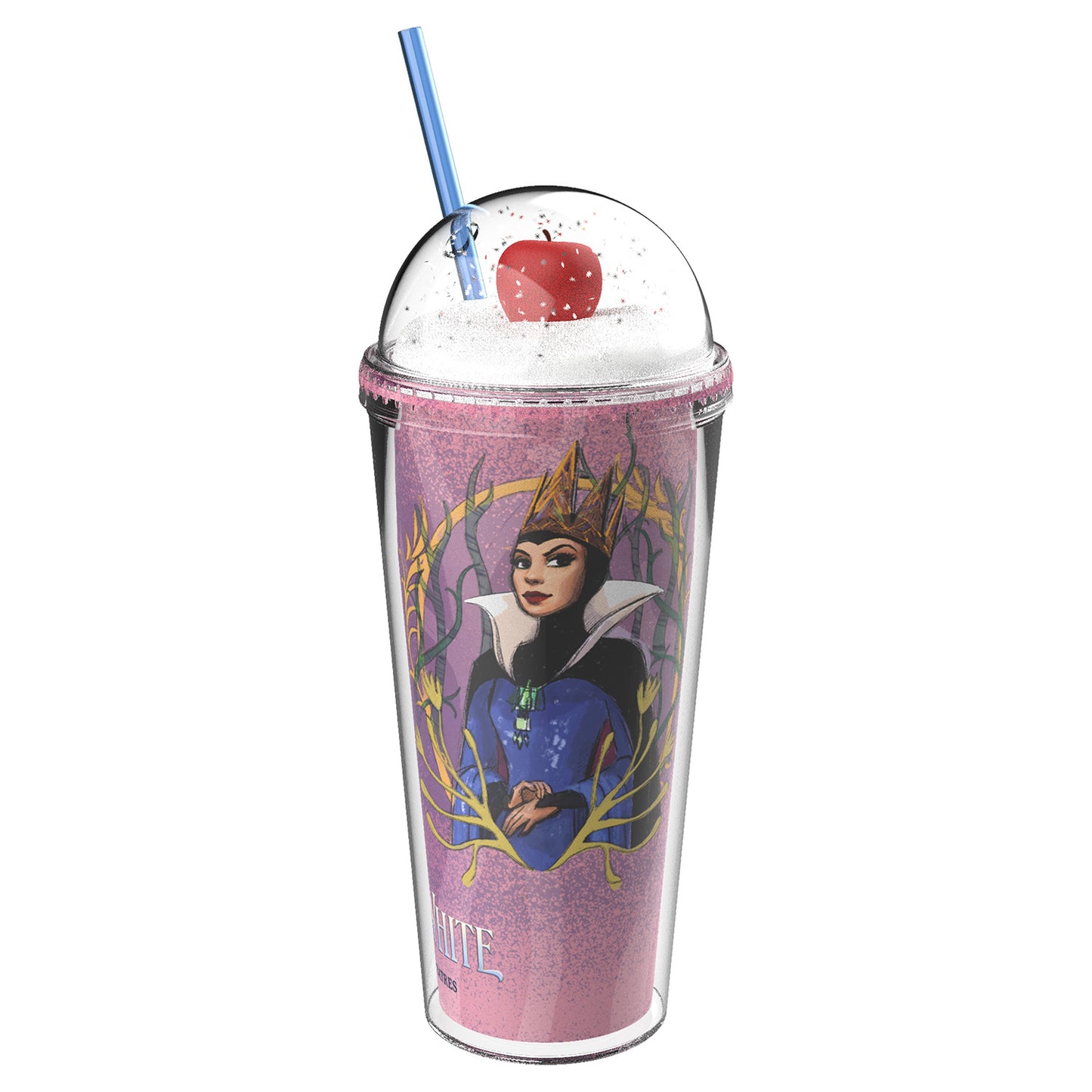 Snow White Apple Dome Lid Tumbler