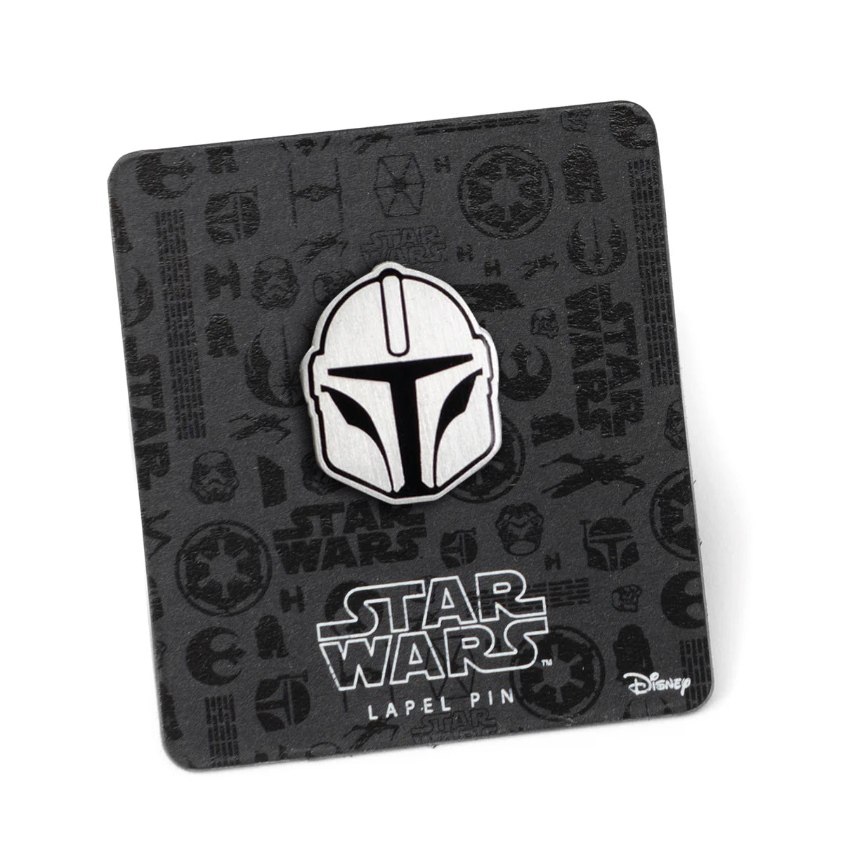Star Wars Mando helmet accessory showing metallic finish and craft details
