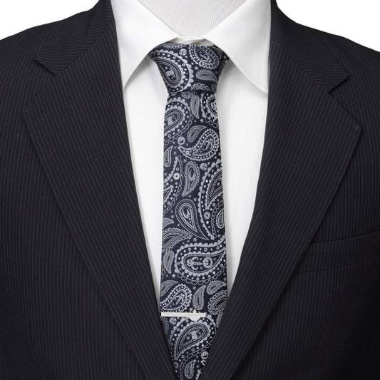 Star Wars Mandalorian Paisley Tie featuring Grogu & Mythosaur Skull