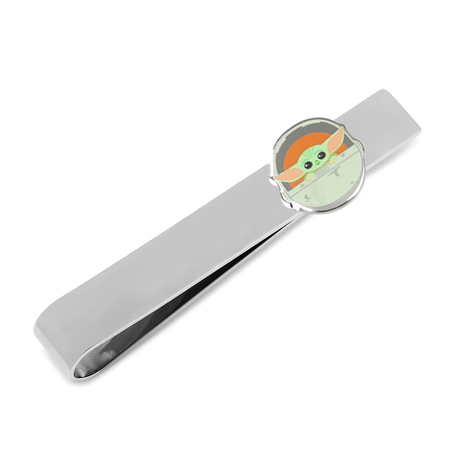 Star Wars Grogu in hover bassinet tie bar front view