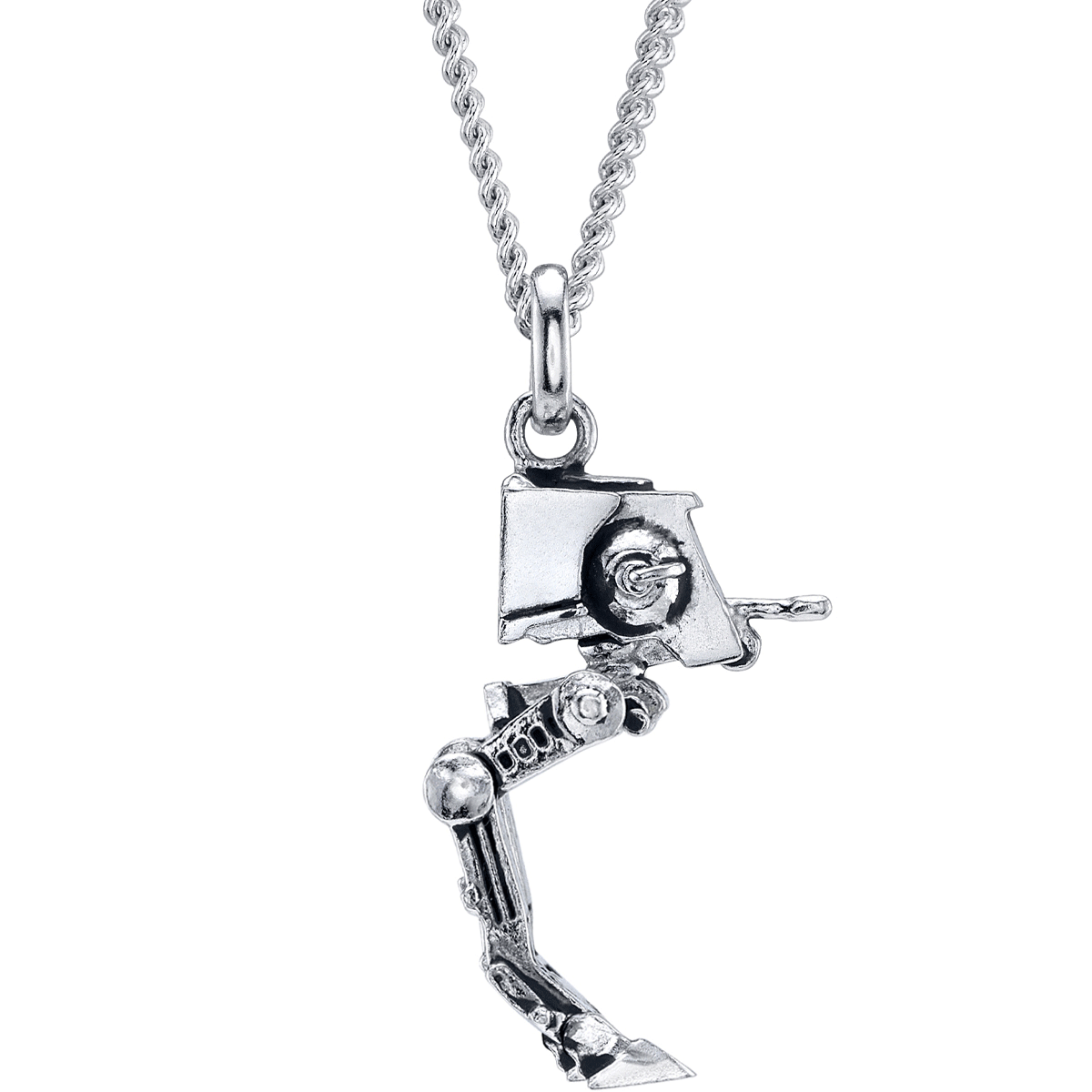 Star Wars RockLove AT-ST Sterling Silver Necklace front view