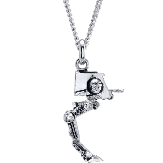 Star Wars RockLove AT-ST Sterling Silver Necklace front view