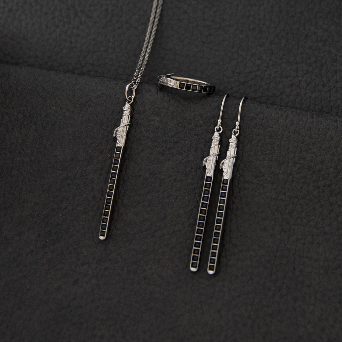 Star Wars RockLove collector's box packaging for the Darksaber necklace