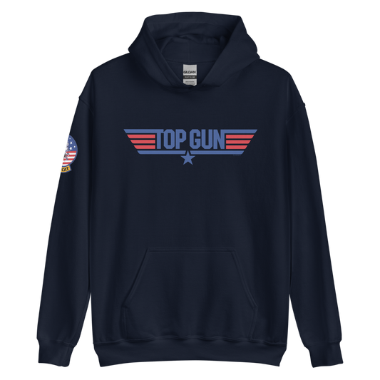 Top Gun Red & Blue Hooded Sweatshirt Navy