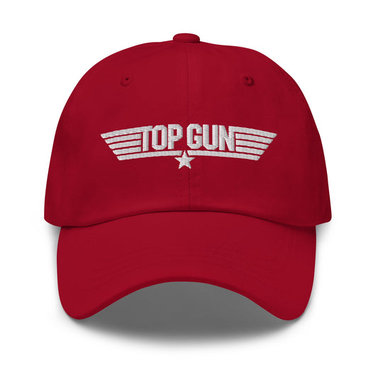 Top gun classic dad hat - cranberry