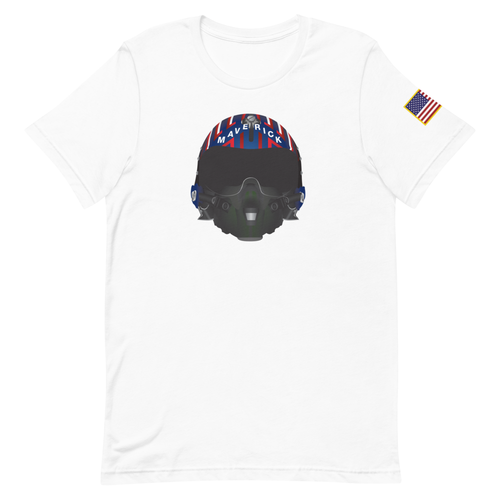 Top Gun Maverick Helmet Unisex Premium T-Shirt White