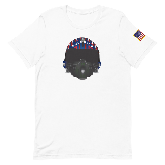 Top Gun Maverick Helmet Unisex Premium T-Shirt White