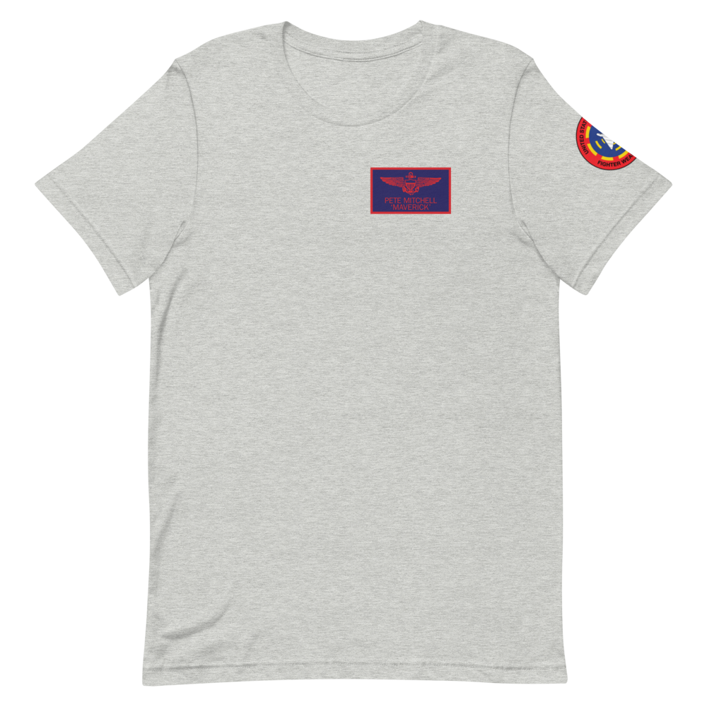 Top Gun Maverick Badge Unisex Premium T-Shirt Athletic Heather