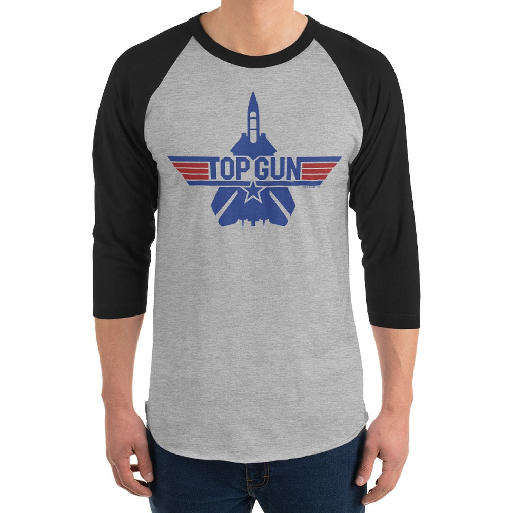 Top Gun Unisex 3/4 Sleeve Raglan T-Shirt