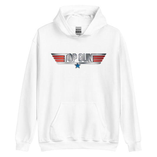 Top gun hooded sweatshirt - white
